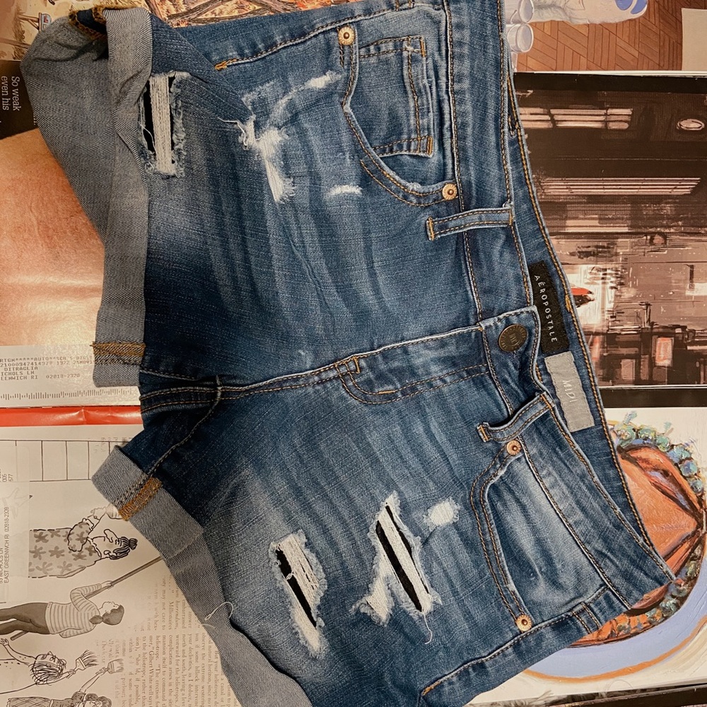 aeropostale denim shorts